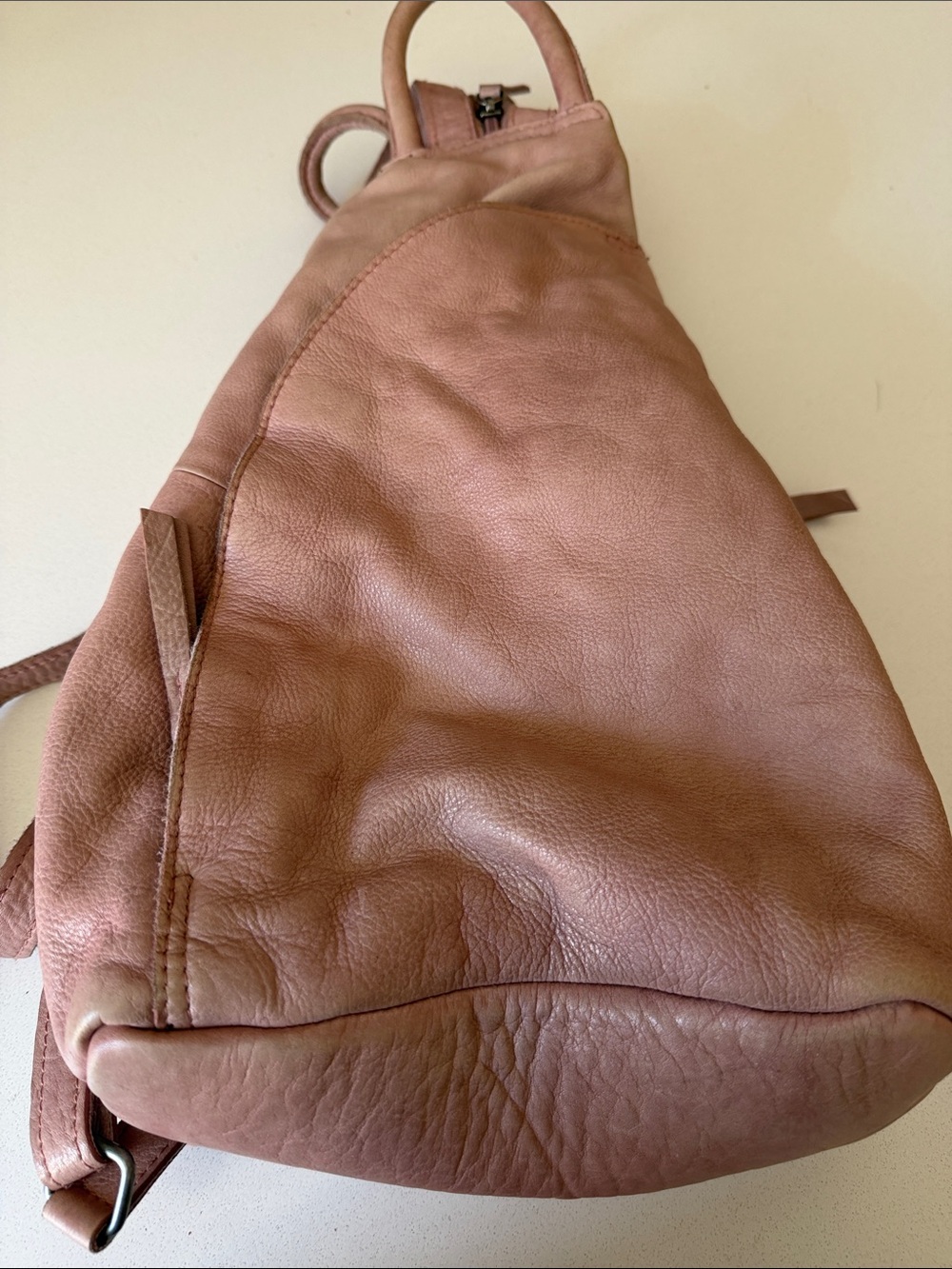 We The Free Dusty Rose Leather Backpack - Picture 2 of 7